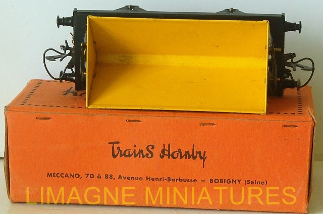 Wagon Benne Basculante Hornby/Meccano - Époque 3 (1950) - Jaune Et Noir
